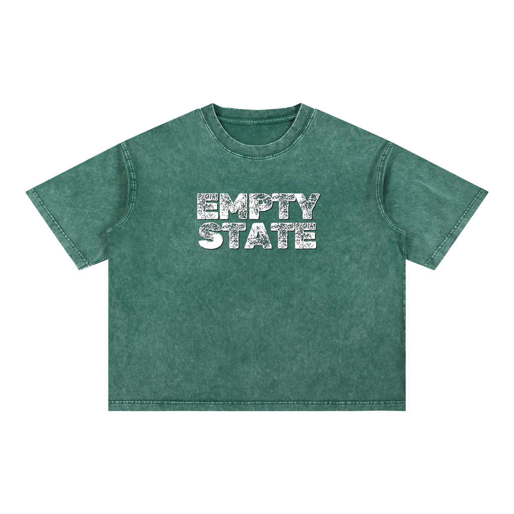 Empty State Mineral Wash Boxy Cotton T-Shirt
