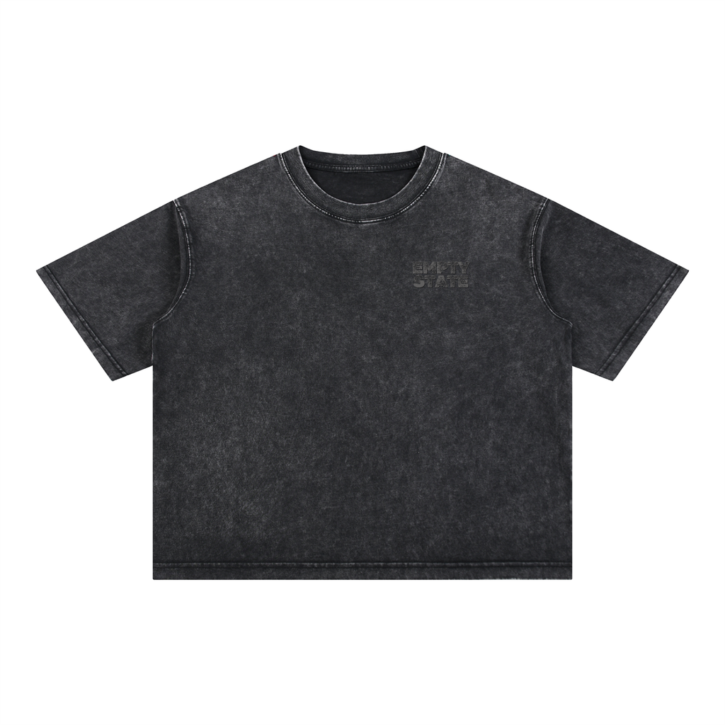 Empty State 'Never Half Step' Mineral Wash Boxy Cotton T-Shirt