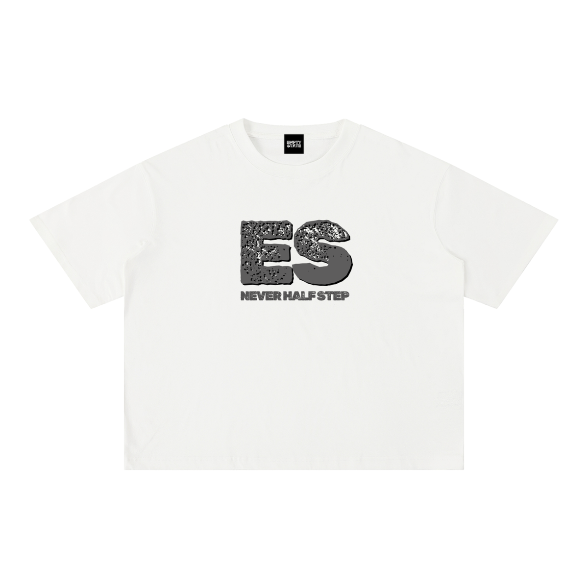 ES Logo Mineral Wash Boxy Cotton T-Shirt