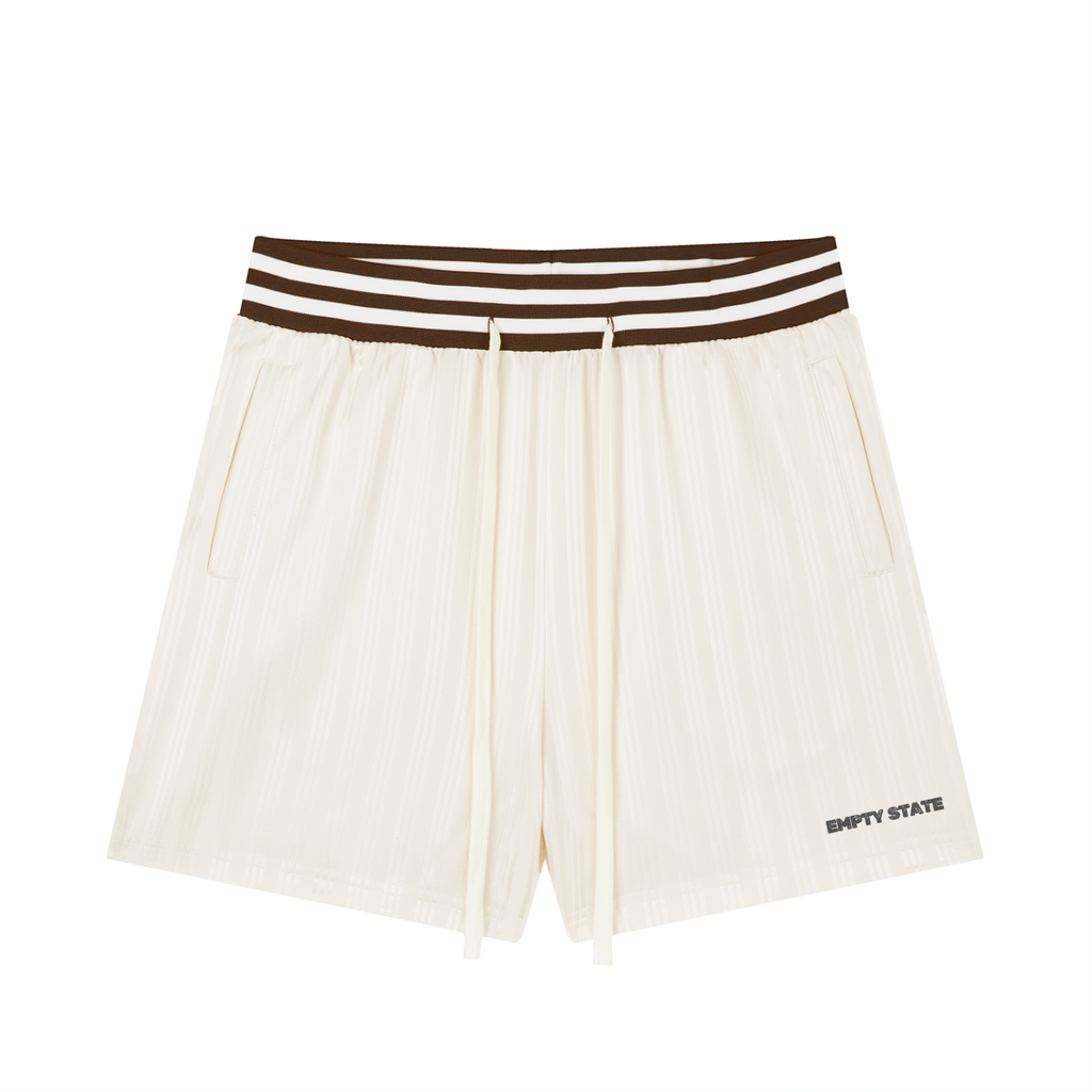 Empty State Unisex Striped Drawstring Shorts