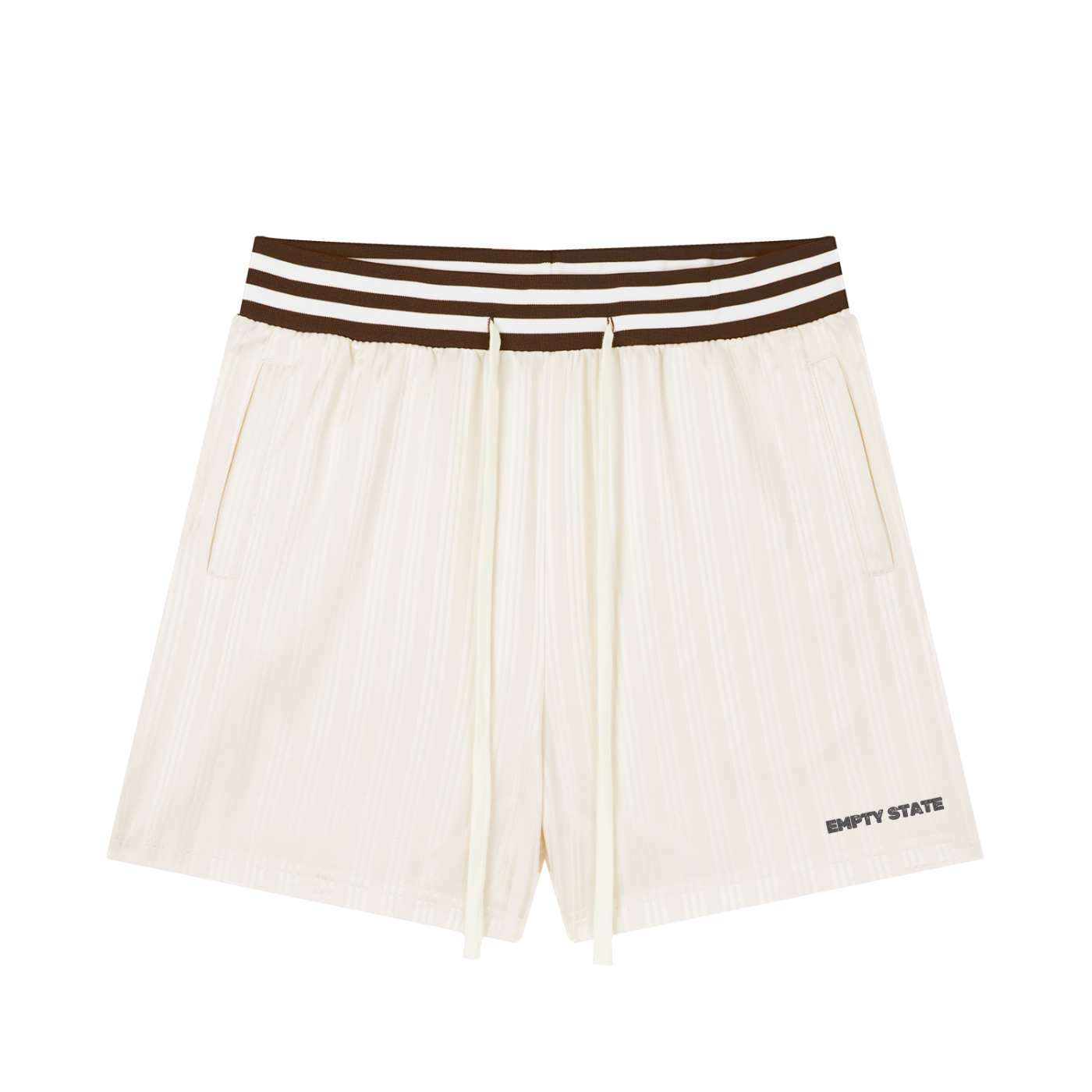 Empty State Unisex Striped Drawstring Shorts